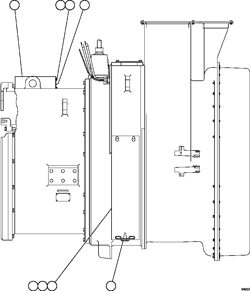 Komatsu parts book diagram for AFE62-W 930E-4SE S/N A31053, 1055, 1069, 1071, 1100-1101, 1109, 1117, 1130-32, 1141, 1143, 1145, 1163, 1165, 1167, 1185-1187, 1205-1207, 1222-1223, 1225, 1240 & 1242 OYU TOLGOI: ALTERNATOR/BLOWER ASSEMBLY         PC2610