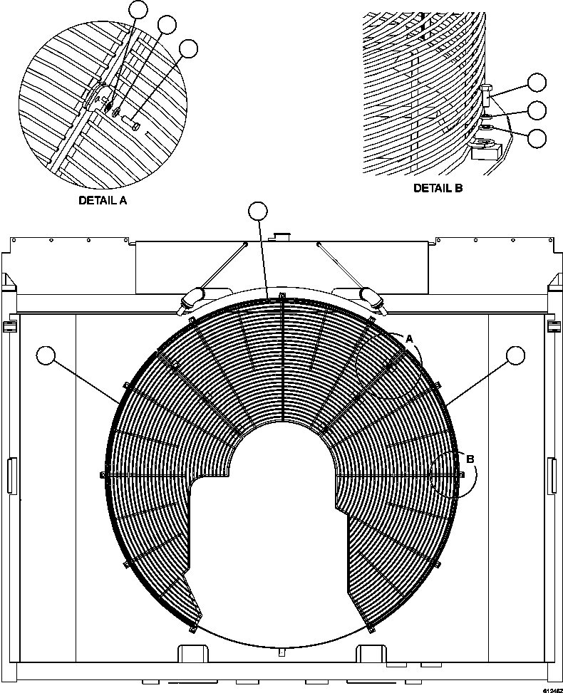Dump Trucks Komatsu / AFE62-Y 930E-4SE S/N A31105 & A31107    COLLAHUASI(AFE62-Y) / FAN GUARD INSTALLATION(060 : 61246)