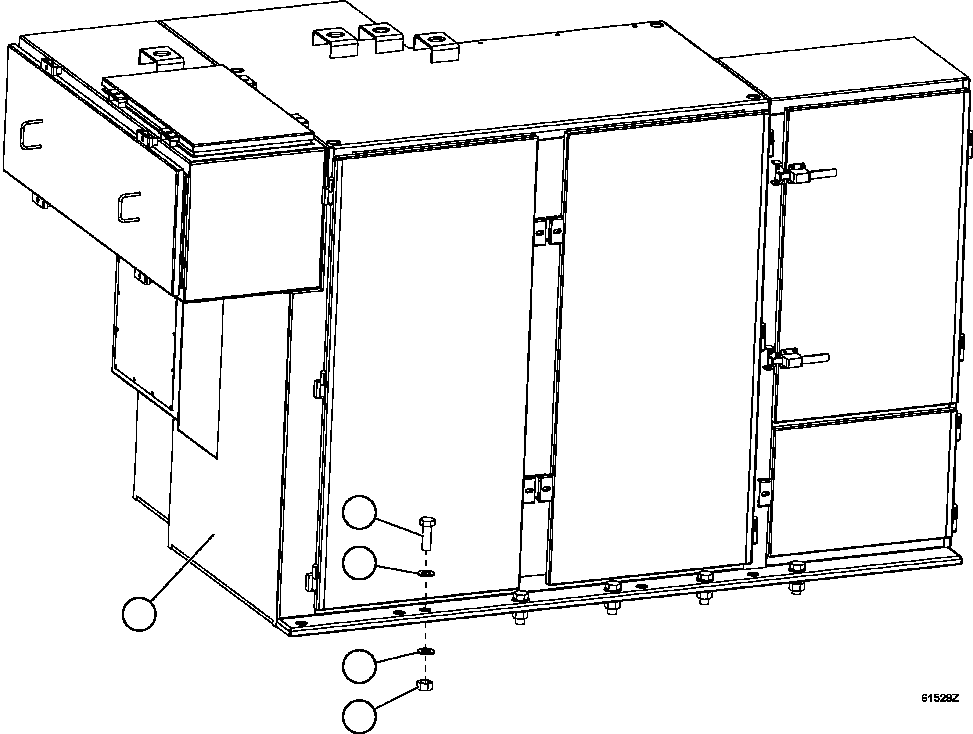 Dump Trucks Komatsu / AFE62-Y 930E-4SE S/N A31105 & A31107    COLLAHUASI(AFE62-Y) / CONTROL CABINET INSTALLATION(272 : 61529)