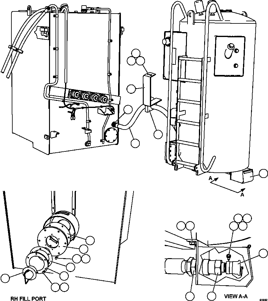Dump Trucks Komatsu / AFE62-Y 930E-4SE S/N A31105 & A31107    COLLAHUASI(AFE62-Y) / FUEL SYSTEM - QUICK FILL(290 : 61962)
