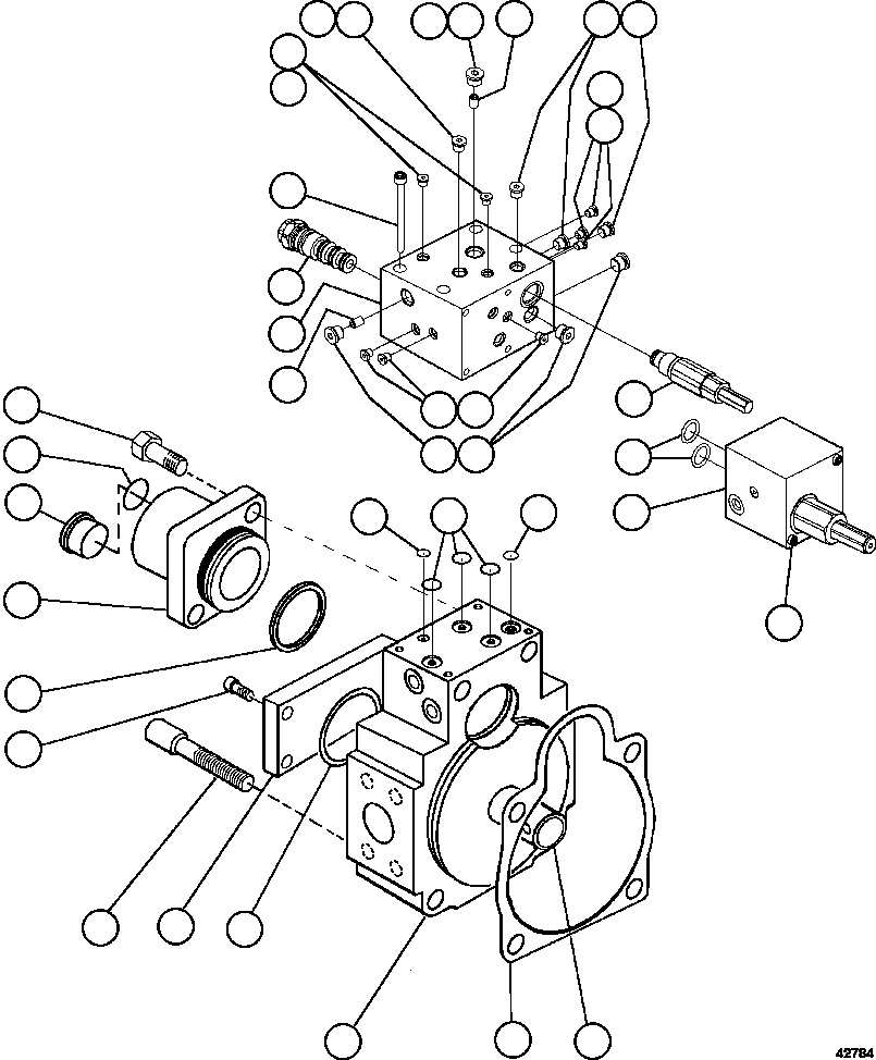 Dump Trucks Komatsu / AFE62-Y 930E-4SE S/N A31105 & A31107    COLLAHUASI(AFE62-Y) / STEERING PUMP HOUSING (REAR)      PC2828(460 : 42784)