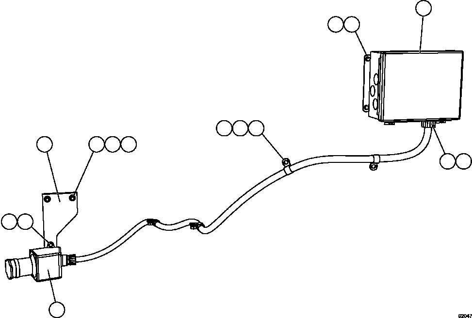 Dump Trucks Komatsu / AFE62-Y 930E-4SE S/N A31105 & A31107    COLLAHUASI(AFE62-Y) / HOTSTART - JUNCTION BOX AND RECEPTACLE(592 : 62047)