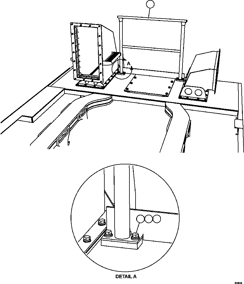 Komatsu parts book diagram for AFE63-B 960E-1K S/N A50009 - A50010    ANGLO SISHEN: REAR HANDRAIL