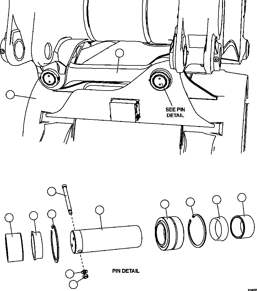 Komatsu parts book diagram for AFE63-B 960E-1K S/N A50009 - A50010    ANGLO SISHEN: SWAY BAR INSTALLATION
