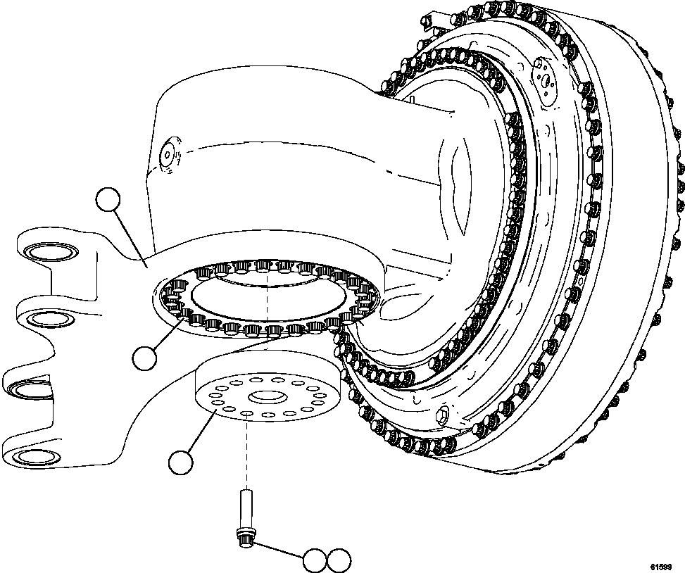 Komatsu parts book diagram for AFE63-B 960E-1K S/N A50009 - A50010    ANGLO SISHEN: STEERING ARM INSTALLATION