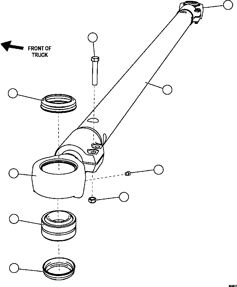 Komatsu parts book diagram for AFE63-B 960E-1K S/N A50009 - A50010    ANGLO SISHEN: TIE ROD