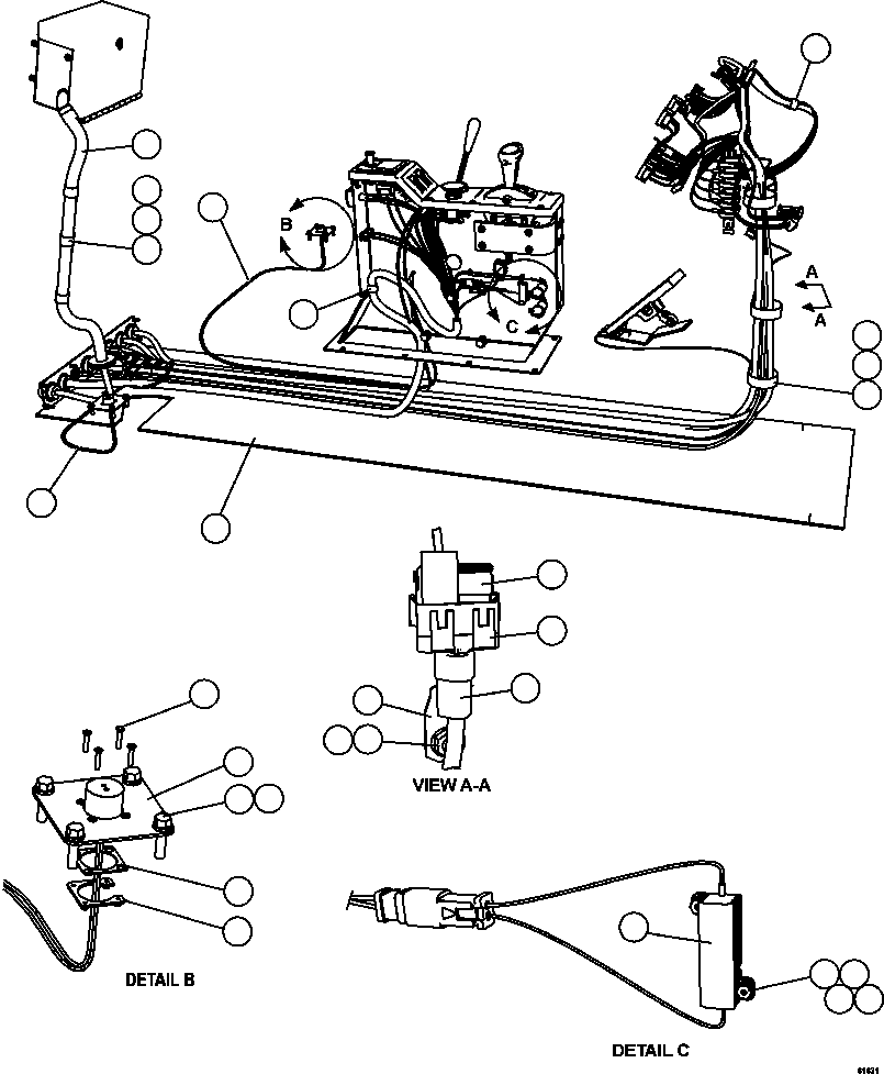 Komatsu parts book diagram for AFE63-B 960E-1K S/N A50009 - A50010    ANGLO SISHEN: CAB ELECTRICAL    1/2