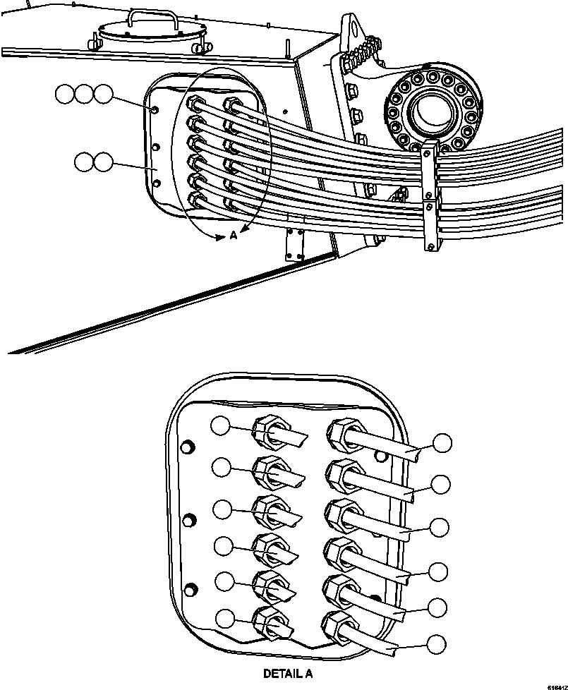 Komatsu parts book diagram for AFE63-B 960E-1K S/N A50009 - A50010    ANGLO SISHEN: WHEEL MOTOR WIRING     2/3