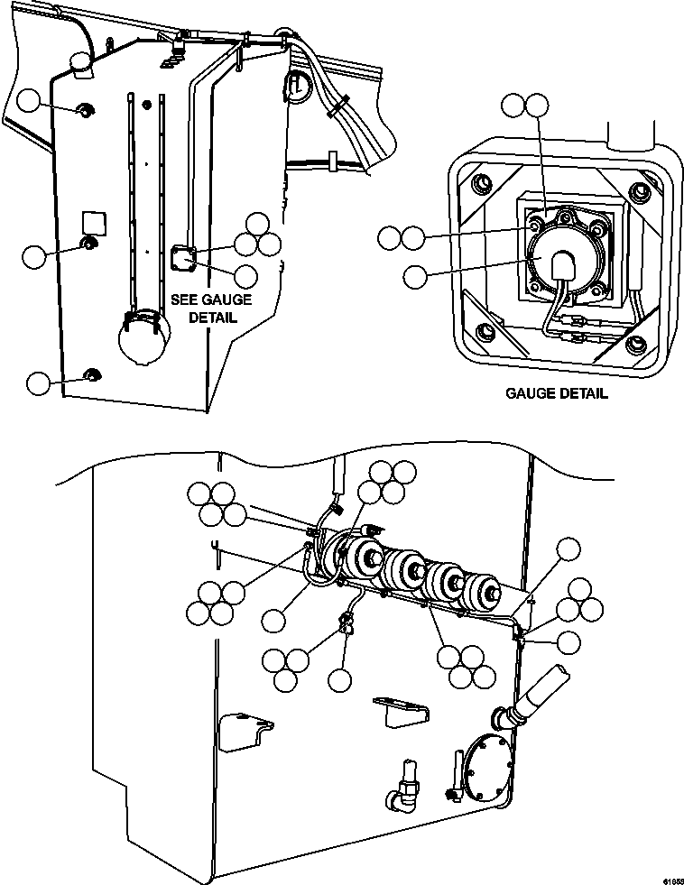 Komatsu parts book diagram for AFE63-B 960E-1K S/N A50009 - A50010    ANGLO SISHEN: FUEL TANK GAUGES & WIRING