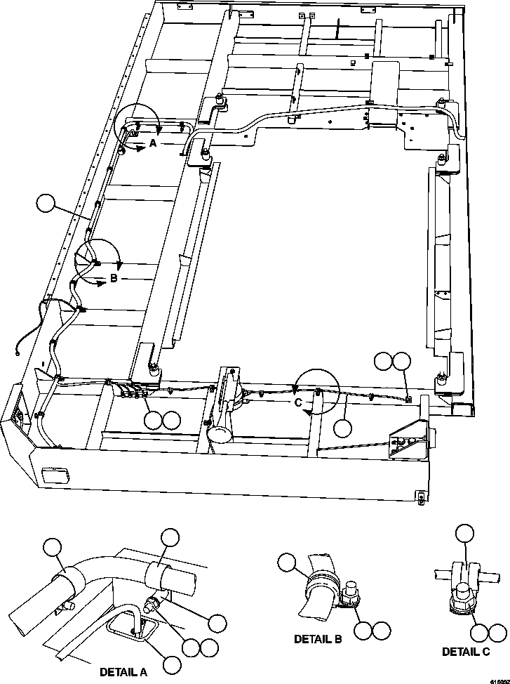 Komatsu parts book diagram for AFE63-B 960E-1K S/N A50009 - A50010    ANGLO SISHEN: LH DECK WIRING