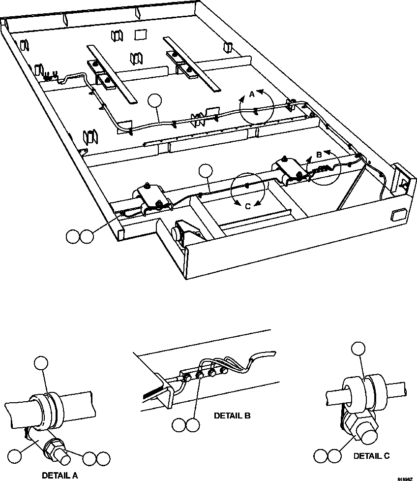 Komatsu parts book diagram for AFE63-B 960E-1K S/N A50009 - A50010    ANGLO SISHEN: RH DECK WIRING