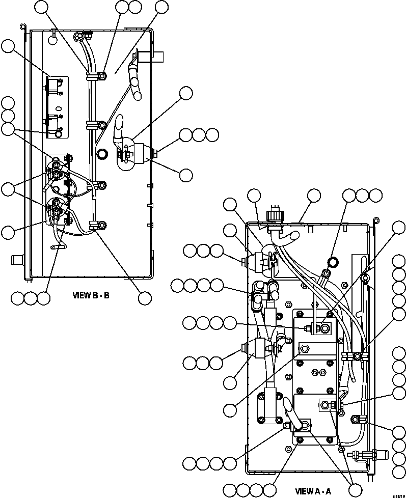 Komatsu parts book diagram for AFE63-B 960E-1K S/N A50009 - A50010    ANGLO SISHEN: BATTERY BOX    5/5
