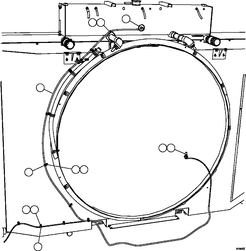 Komatsu parts book diagram for AFE63-B 960E-1K S/N A50009 - A50010    ANGLO SISHEN: COOLING SYSTEM WIRING