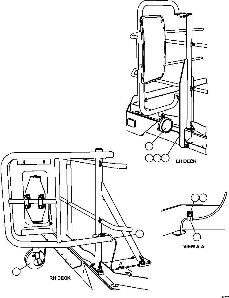 Komatsu parts book diagram for AFE63-B 960E-1K S/N A50009 - A50010    ANGLO SISHEN: MIRROR MOUNTED FLOOD LIGHTS
