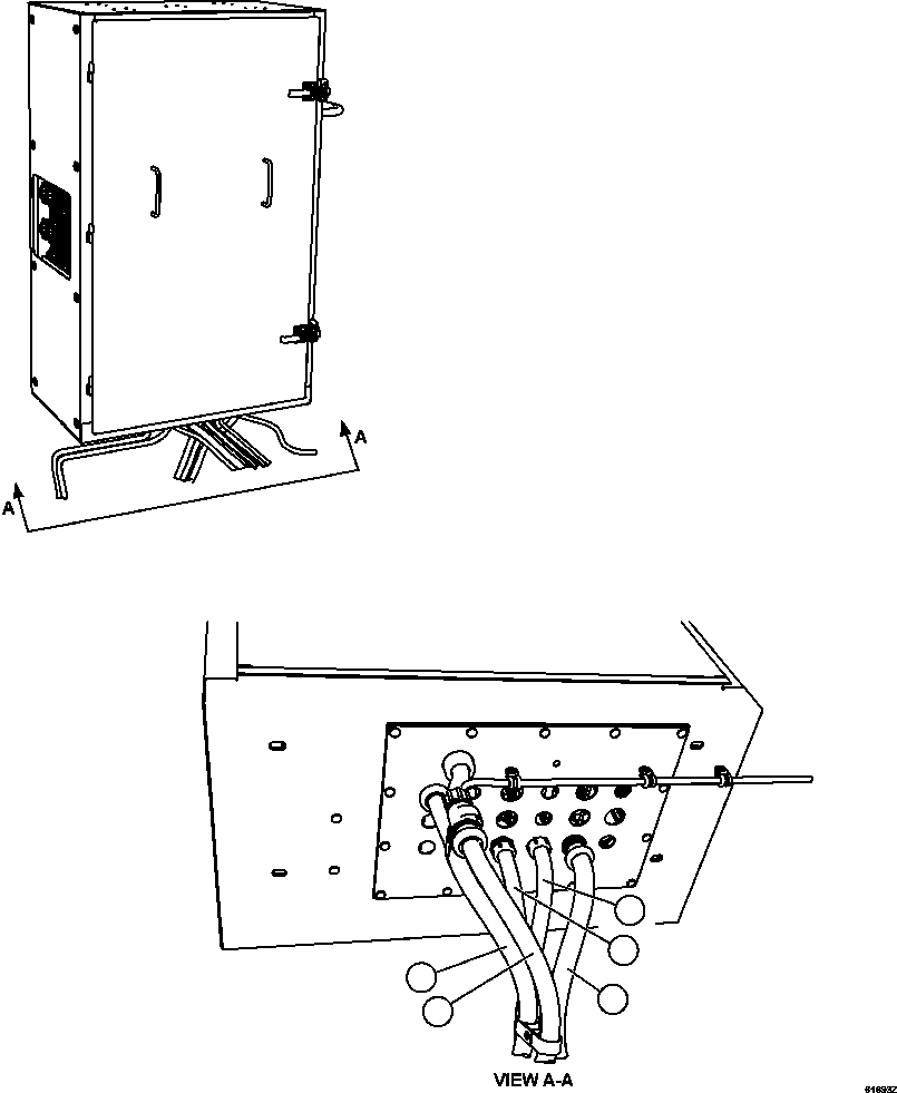 Komatsu parts book diagram for AFE63-B 960E-1K S/N A50009 - A50010    ANGLO SISHEN: AUXILIARY CONTROL CABINET EXTERNAL WIRING  2/2