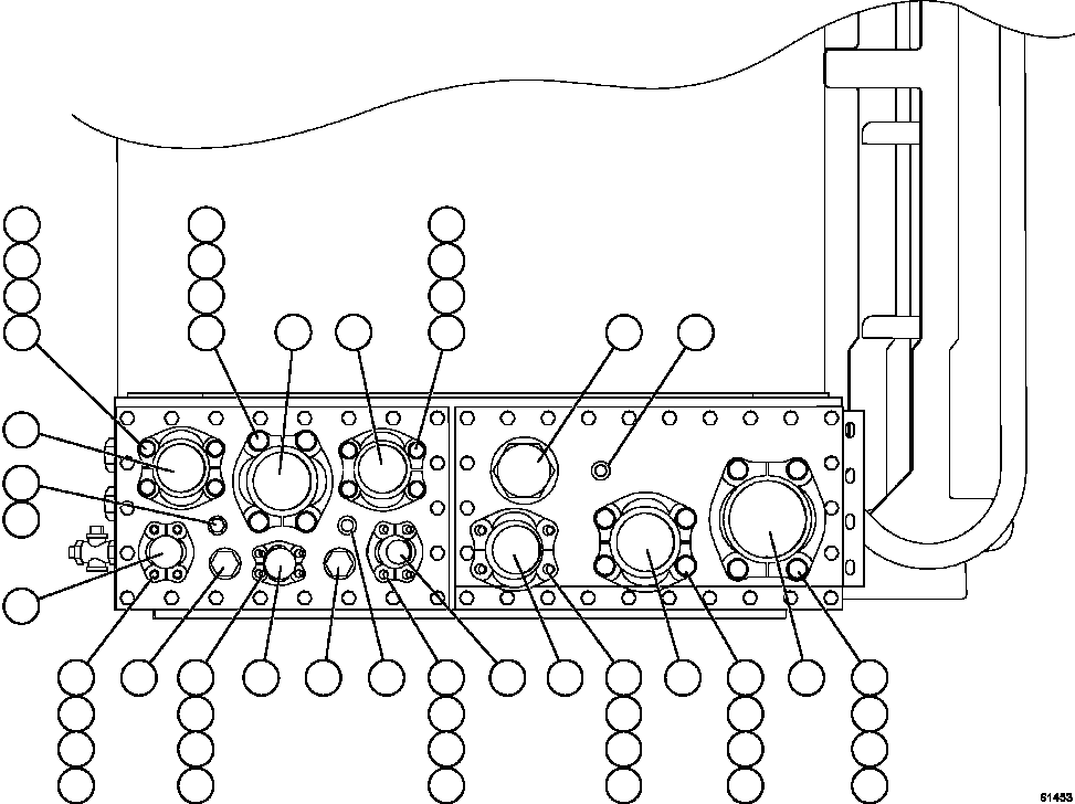 Komatsu parts book diagram for AFE63-B 960E-1K S/N A50009 - A50010    ANGLO SISHEN: HYDRAULIC TANK PIPING