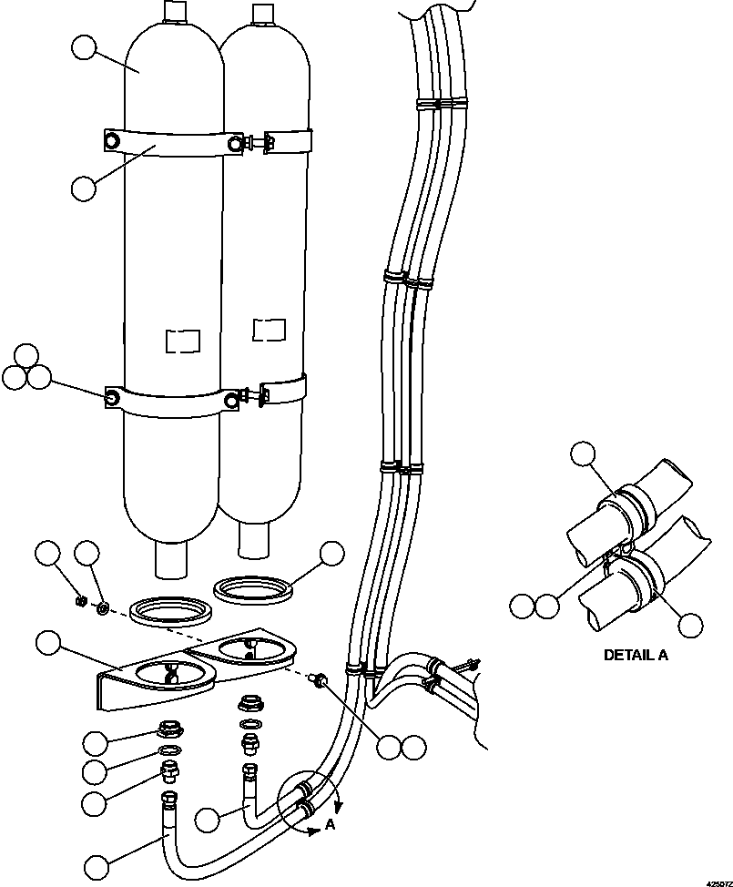 Komatsu parts book diagram for AFE63-B 960E-1K S/N A50009 - A50010    ANGLO SISHEN: BRAKE ACCUMULATOR INSTALLATION