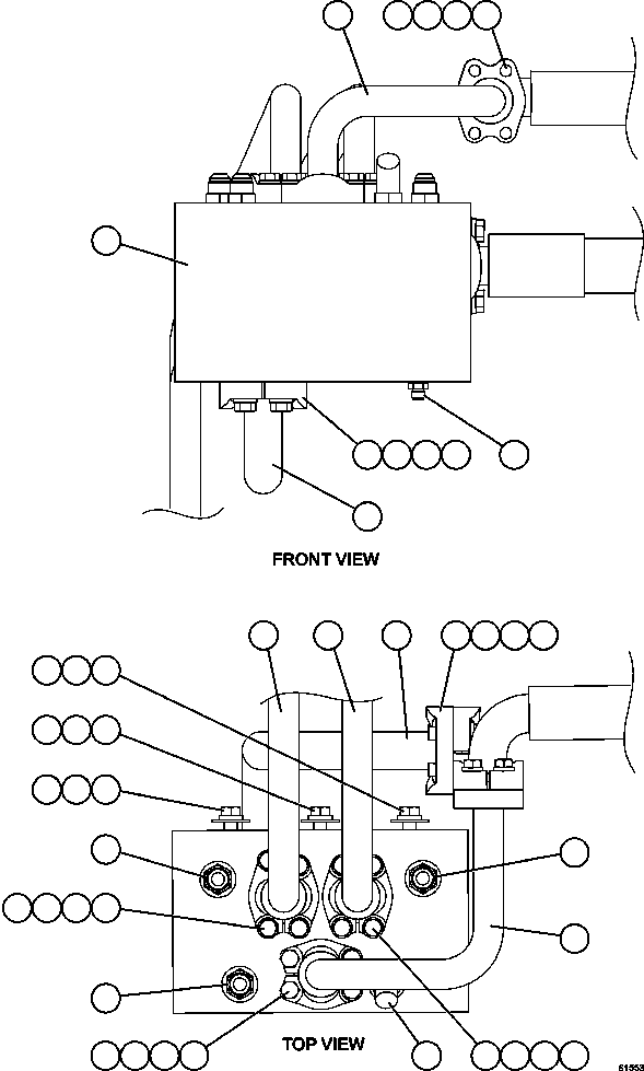 Komatsu parts book diagram for AFE63-B 960E-1K S/N A50009 - A50010    ANGLO SISHEN: FLOW AMPLIFIER VALVE PIPING & INSTALLATION