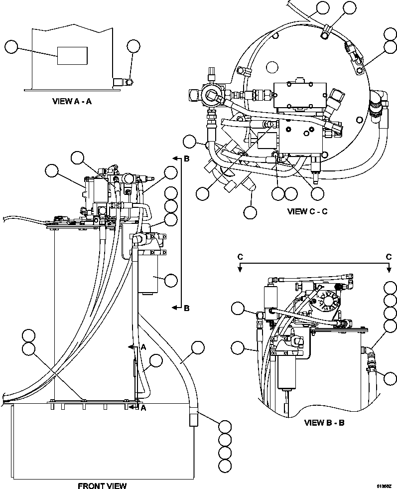 Komatsu parts book diagram for AFE63-B 960E-1K S/N A50009 - A50010    ANGLO SISHEN: AUTOMATIC LUBRICATION SYSTEM PUMP & PIPING