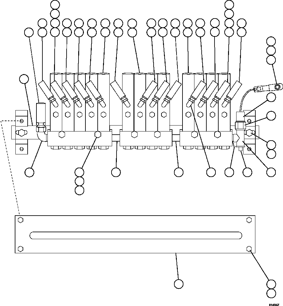Komatsu parts book diagram for AFE63-B 960E-1K S/N A50009 - A50010    ANGLO SISHEN: AUTOMATIC LUBRICATION SYSTEM - REAR AXLE