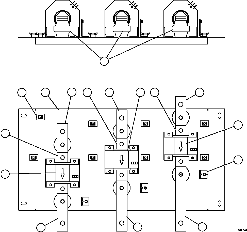 Komatsu parts book diagram for AFE63-B 960E-1K S/N A50009 - A50010    ANGLO SISHEN: TRANSDUCER ASSEMBLY            XA4823