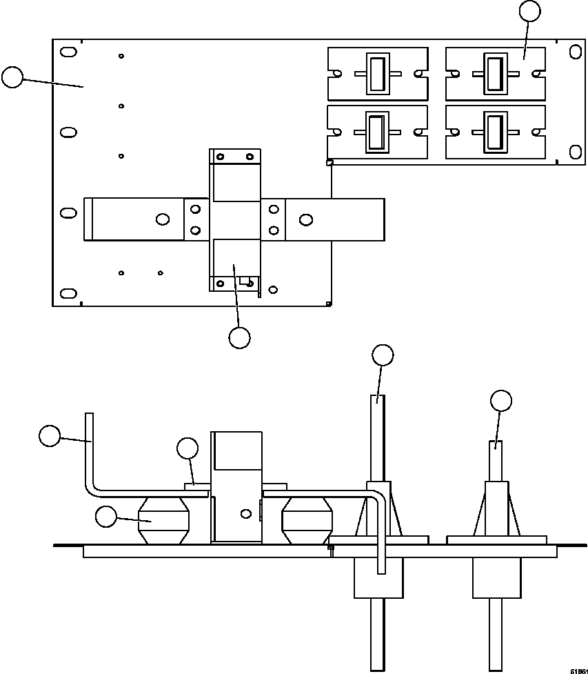 Komatsu parts book diagram for AFE63-B 960E-1K S/N A50009 - A50010    ANGLO SISHEN: TERMINAL PANEL ASSEMBLY   XA5399