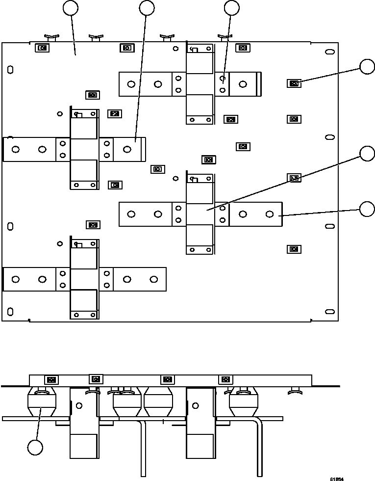 Komatsu parts book diagram for AFE63-B 960E-1K S/N A50009 - A50010    ANGLO SISHEN: CURRENT TRANSDUCER ASSEMBLY (CT1)  XA5400