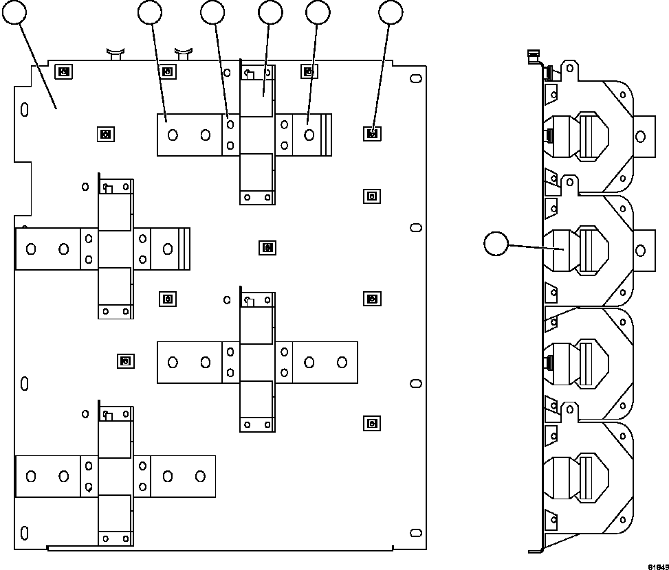 Komatsu parts book diagram for AFE63-B 960E-1K S/N A50009 - A50010    ANGLO SISHEN: CURRENT TRANSDUCER ASSEMBLY  (CT3)   XA5574
