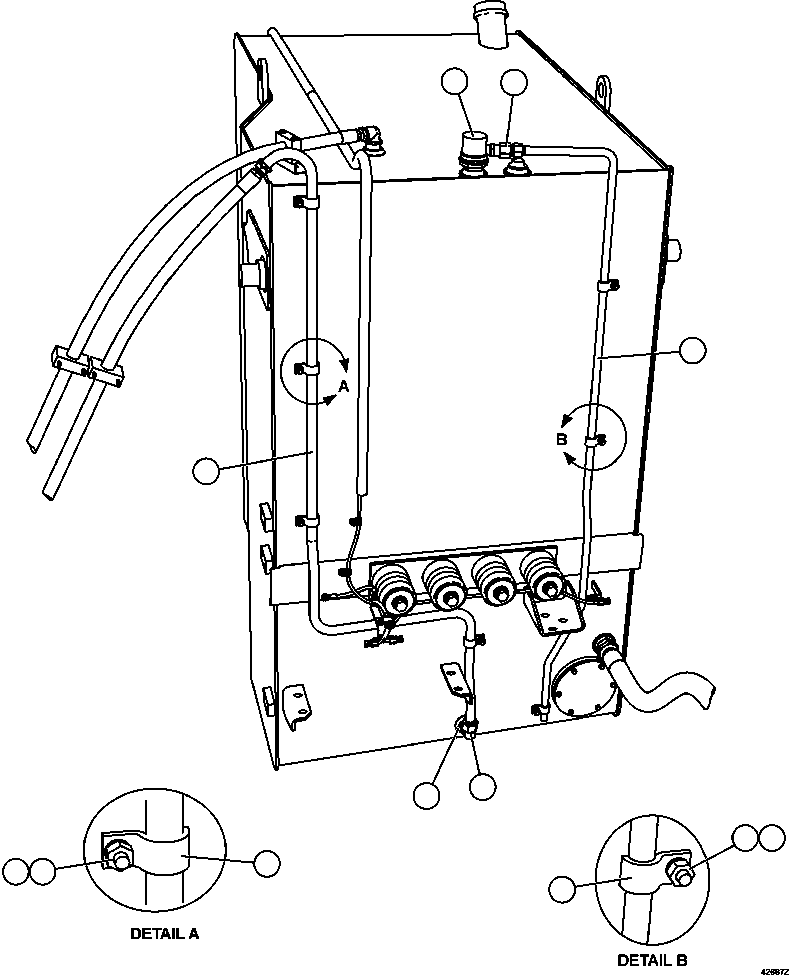 Dump Trucks Komatsu / AFE65-C 860E-1KT S/N A30016 - A30030  KUMBA SISHEN(AFE65-C) / FUEL SYSTEM PIPING   2/4(296 : 42687)