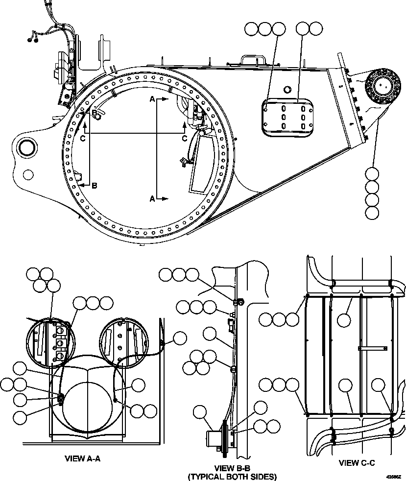 Dump Trucks Komatsu / AFE65-C 860E-1KT S/N A30016 - A30030  KUMBA SISHEN(AFE65-C) / REAR AXLE ELECTRICAL GROUP(340 : 42585)