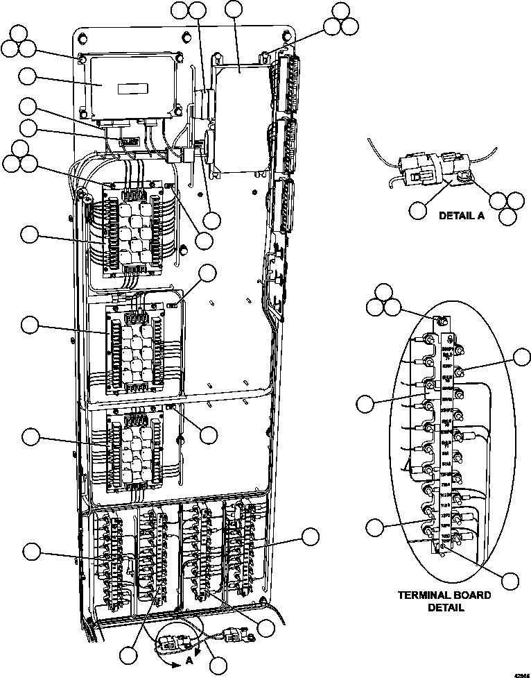 Dump Trucks Komatsu / AFE65-C 860E-1KT S/N A30016 - A30030  KUMBA SISHEN(AFE65-C) / AUXILIARY CONTROL CABINET - SIDE WALL   1/2(392 : 42966)