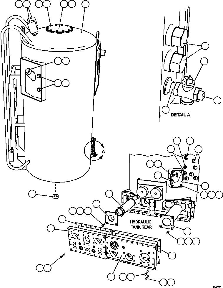 Dump Trucks Komatsu / AFE65-C 860E-1KT S/N A30016 - A30030  KUMBA SISHEN(AFE65-C) / HYDRAULIC TANK ASSEMBLY(404 : 42497)
