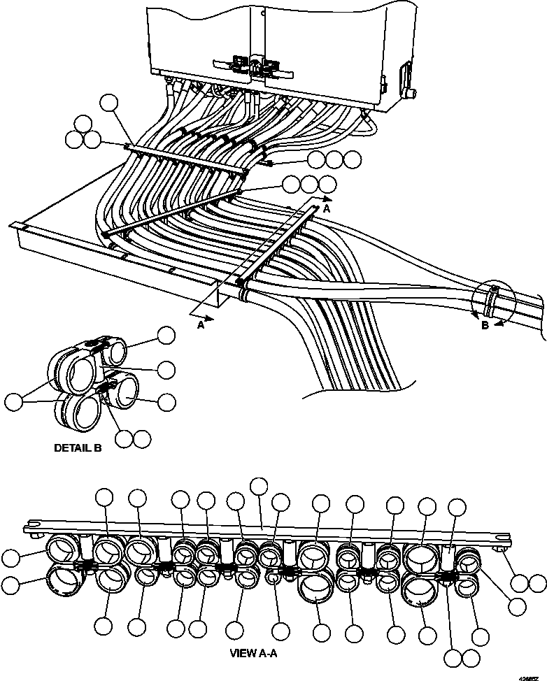 Dump Trucks Komatsu / AFE65-C 860E-1KT S/N A30016 - A30030  KUMBA SISHEN(AFE65-C) / CAB/HYDRAULIC CABINET PIPING(464 : 42685)