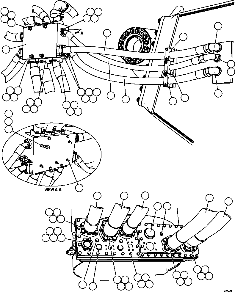 Dump Trucks Komatsu / AFE65-C 860E-1KT S/N A30016 - A30030  KUMBA SISHEN(AFE65-C) / BRAKE COOLING PIPING  1/3(510 : 42546)