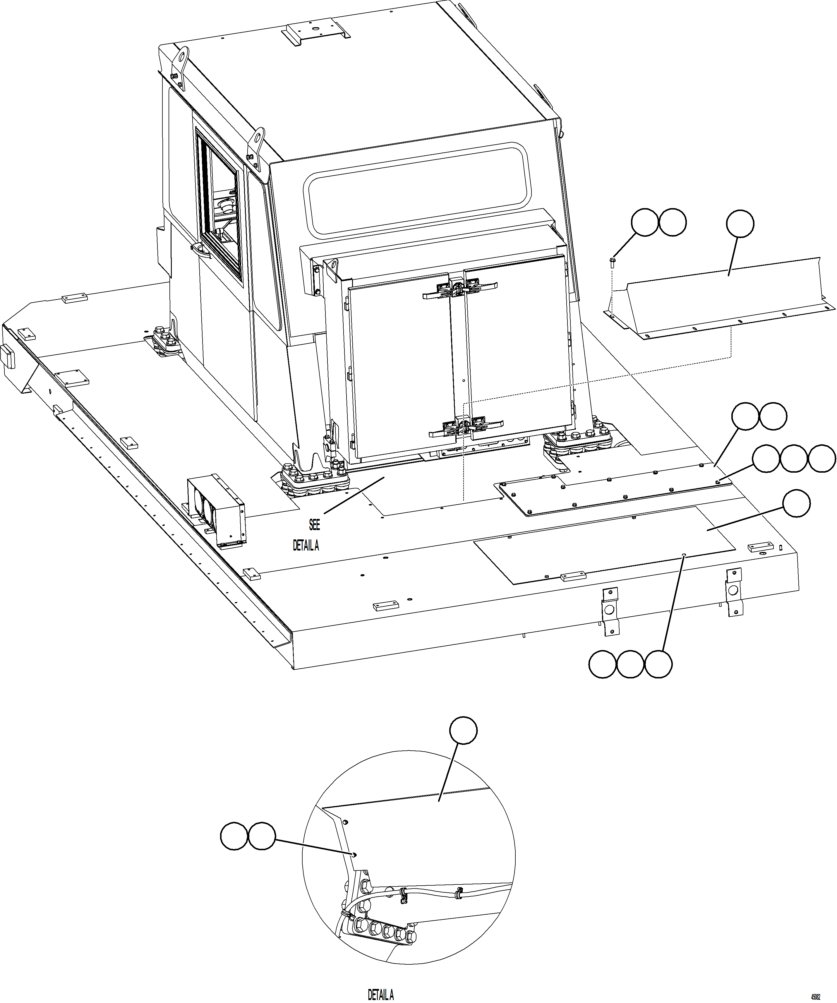 Dump Trucks Komatsu / AFE66-C 860E-1K S/N A30107 - A30110 ASSMANG(AFE66-C) / LH DECK COVERS(044 : 45082)