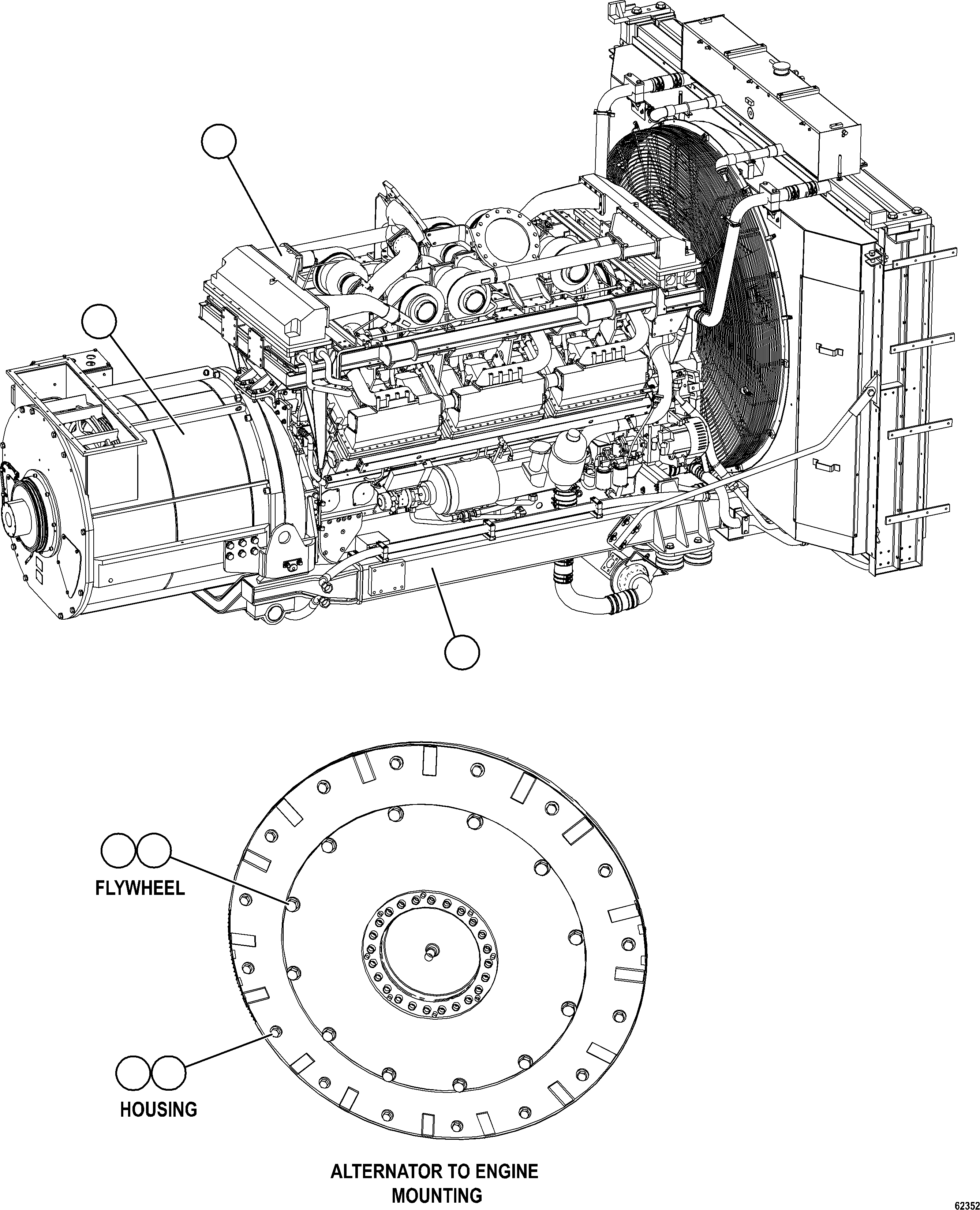 Dump Trucks Komatsu / AFE66-C 860E-1K S/N A30107 - A30110 ASSMANG(AFE66-C) / POWERTRAIN INSTALLATION(072 : 62352)