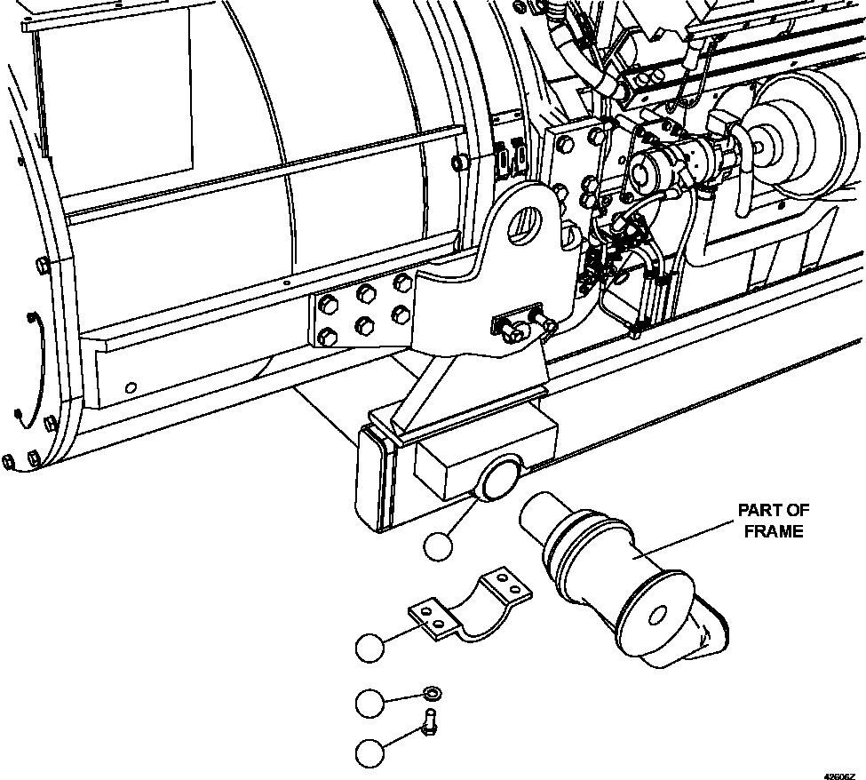 Dump Trucks Komatsu / AFE66-C 860E-1K S/N A30107 - A30110 ASSMANG(AFE66-C) / SUB-FRAME CRADLE(078 : 42606)