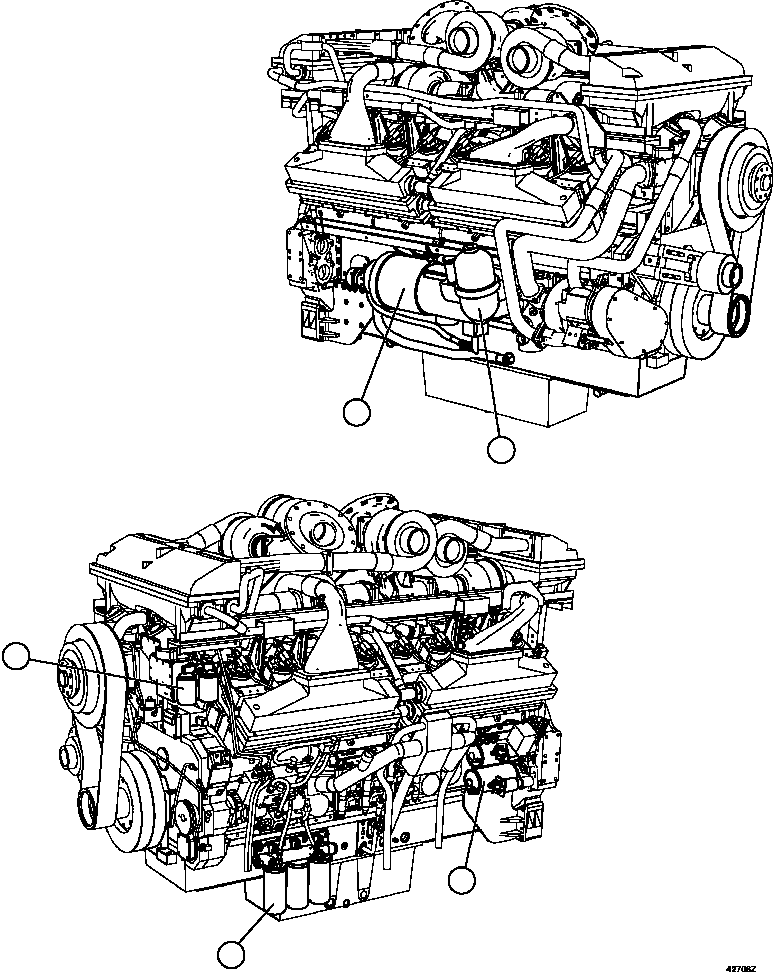 Dump Trucks Komatsu / AFE66-C 860E-1K S/N A30107 - A30110 ASSMANG(AFE66-C) / ENGINE MISCELLANEOUS(080 : 42706)