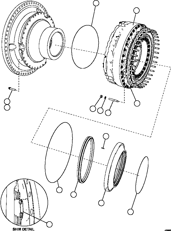Dump Trucks Komatsu / AFE66-C 860E-1K S/N A30107 - A30110 ASSMANG(AFE66-C) / REAR BRAKE INSTALLATION(110 : 42366)