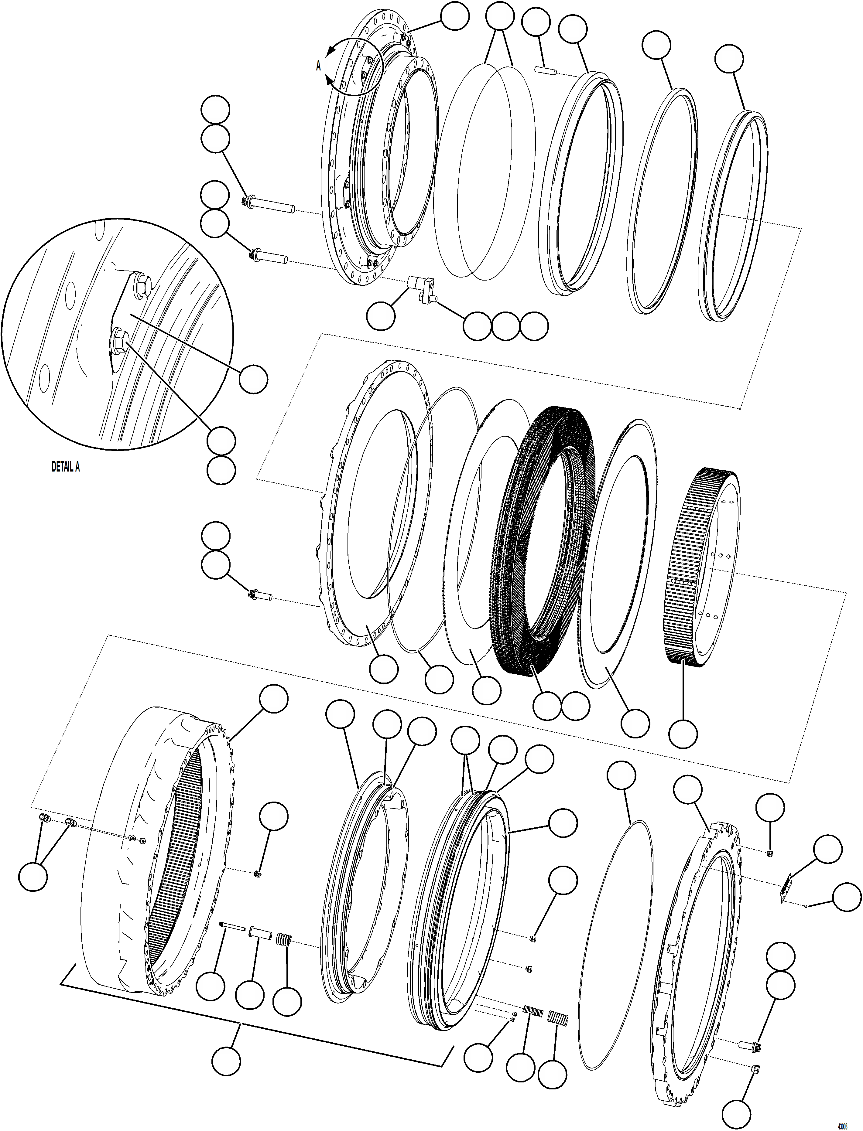 Dump Trucks Komatsu / AFE66-C 860E-1K S/N A30107 - A30110 ASSMANG(AFE66-C) / REAR BRAKE ASSEMBLY   58C-33-00241(112 : 43003)