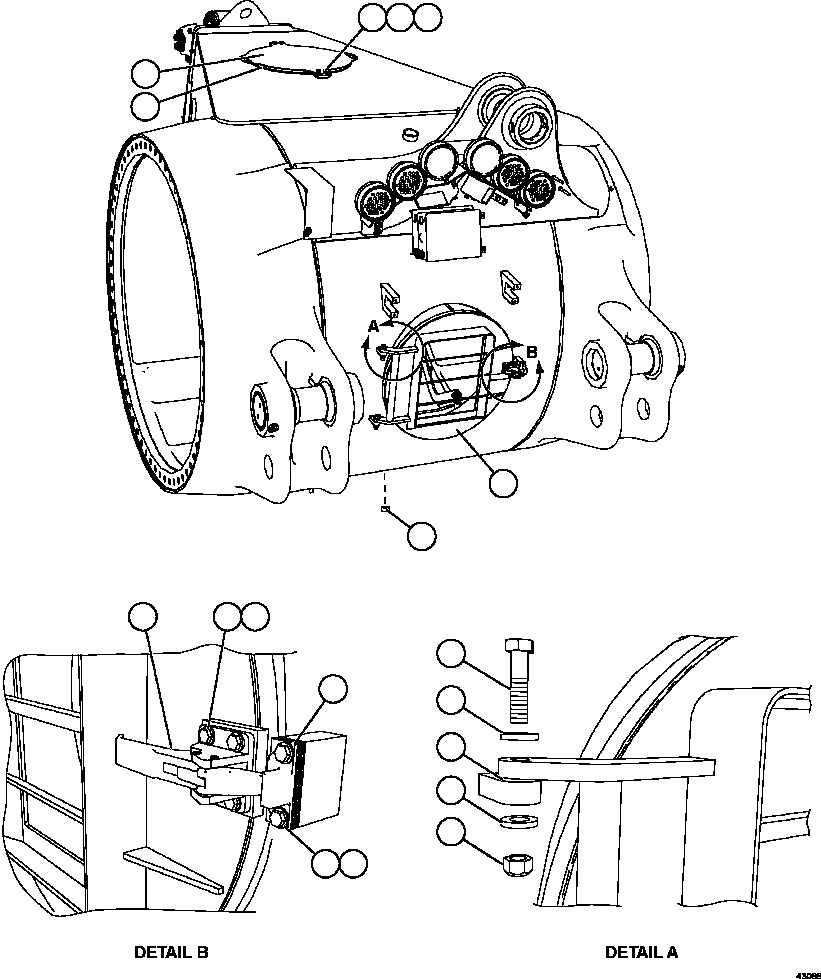 Dump Trucks Komatsu / AFE66-C 860E-1K S/N A30107 - A30110 ASSMANG(AFE66-C) / REAR AXLE HATCH COVERS(124 : 43088)