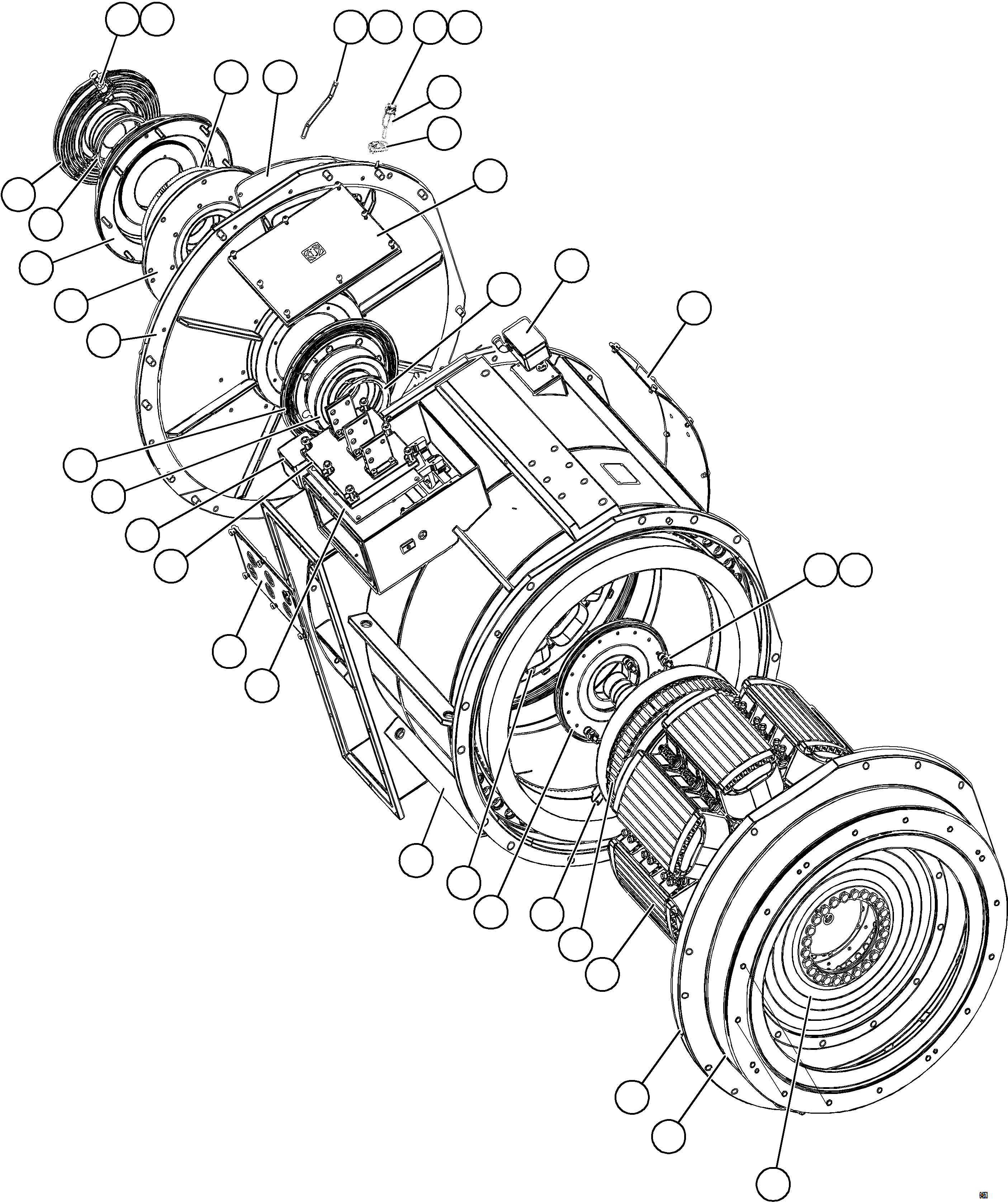 Dump Trucks Komatsu / AFE66-C 860E-1K S/N A30107 - A30110 ASSMANG(AFE66-C) / ALTERNATOR ASSEMBLY     58C-80-20010(682 : 64653)