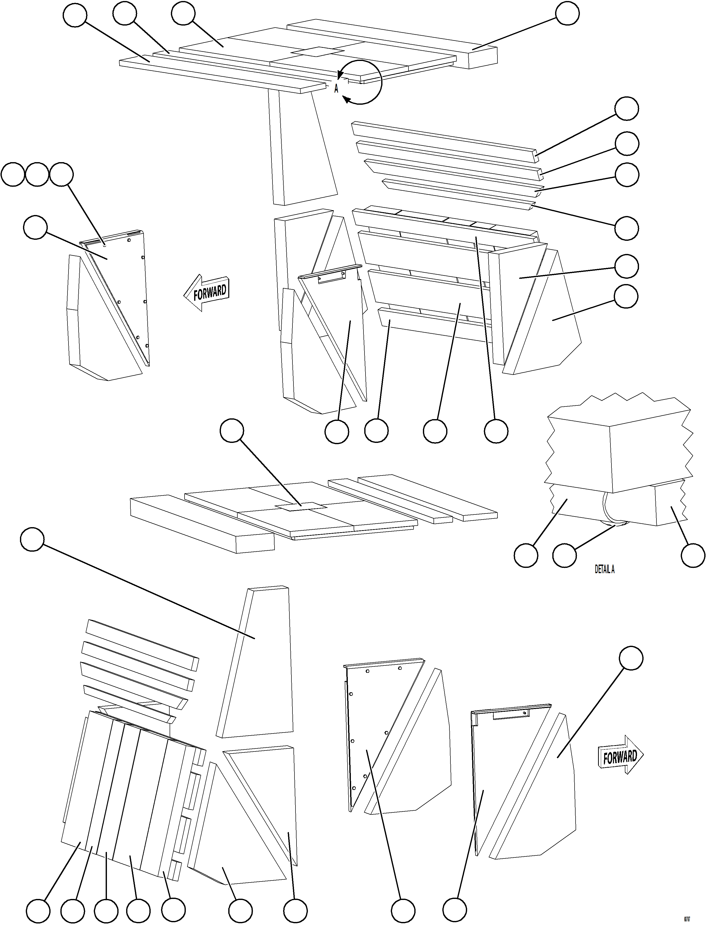 Dump Trucks Komatsu / AFE66-D 860E-1K S/N A30117 - A30118  ASSMANG(AFE66-D) / CAB INSULATION(150 : 68767)