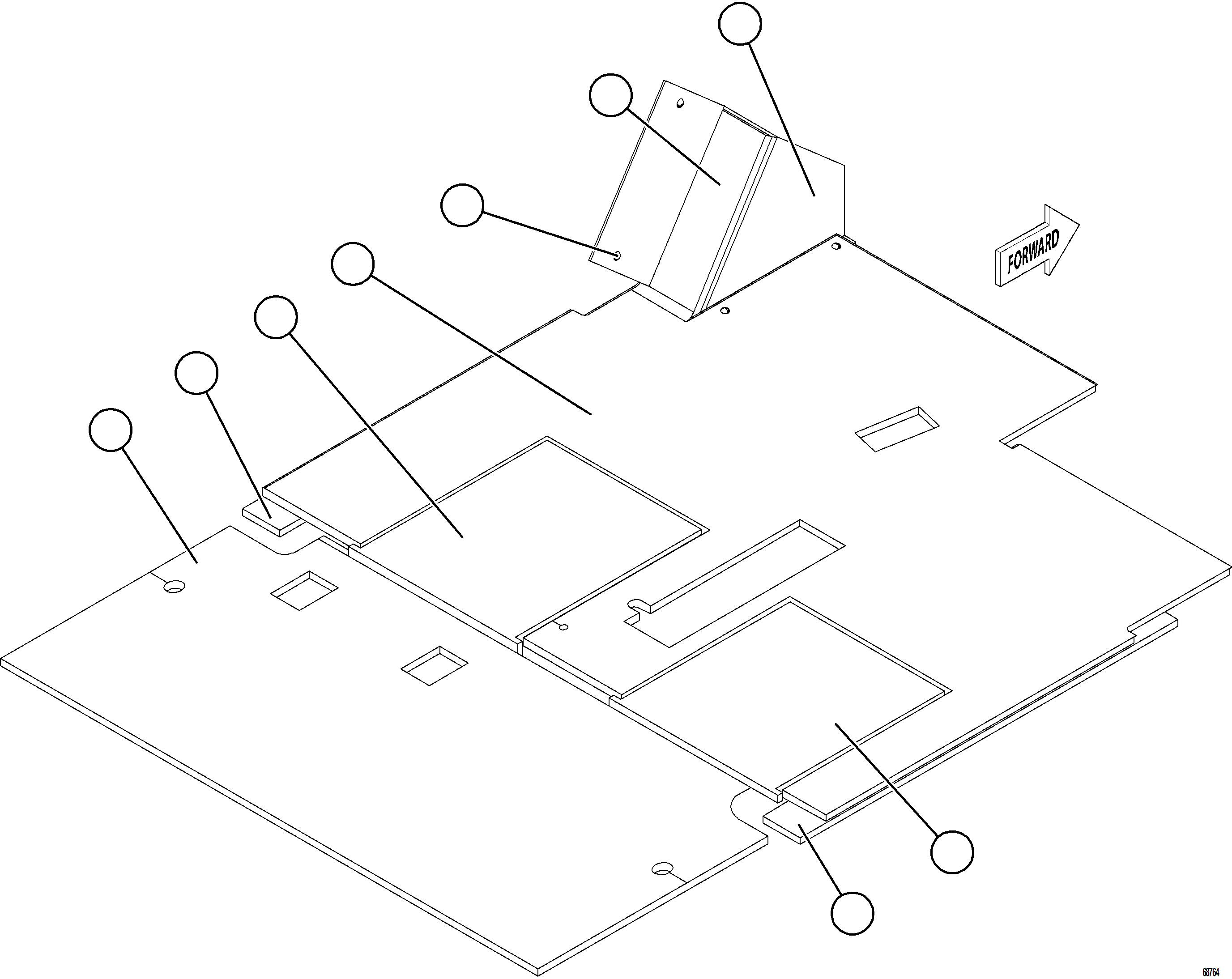 Dump Trucks Komatsu / AFE66-D 860E-1K S/N A30117 - A30118  ASSMANG(AFE66-D) / FOOTREST AND FLOOR MATS(184 : 68764)