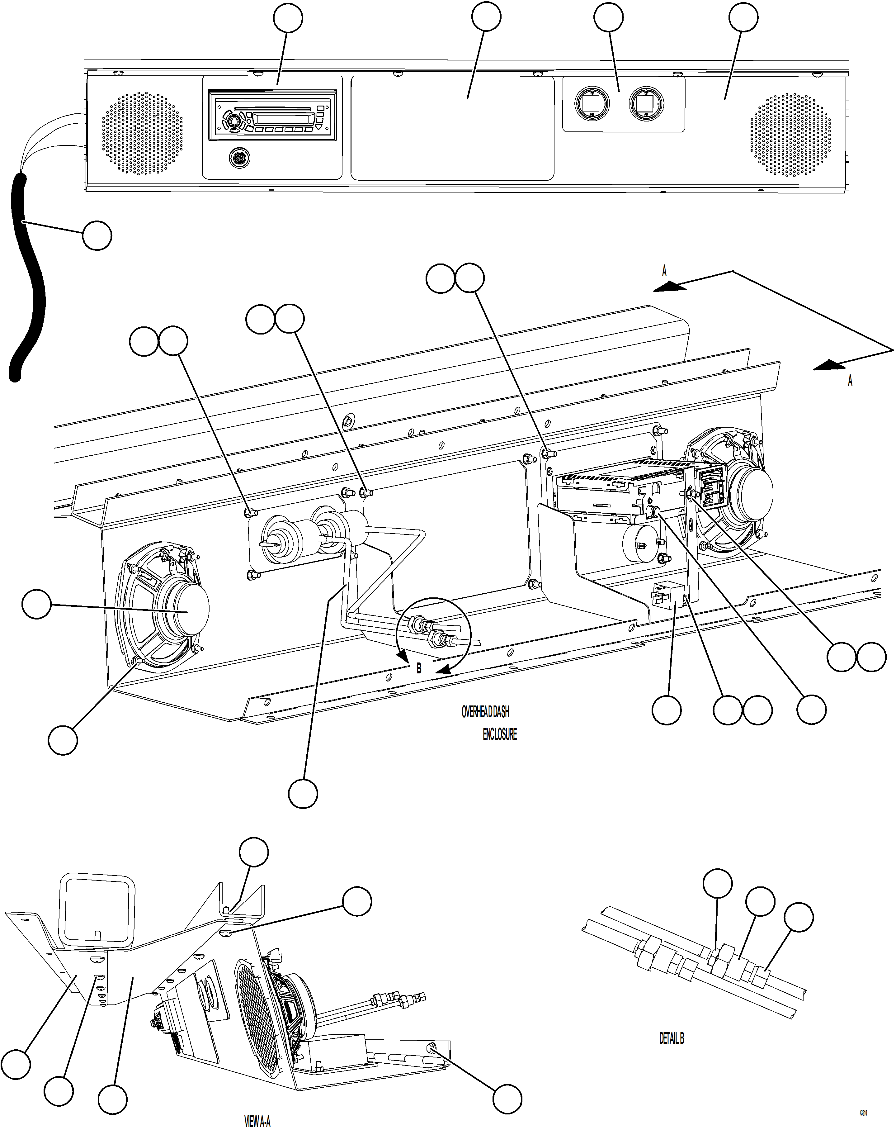 Dump Trucks Komatsu / AFE66-D 860E-1K S/N A30117 - A30118  ASSMANG(AFE66-D) / OVERHEAD DASH MODULE(190 : 43910)
