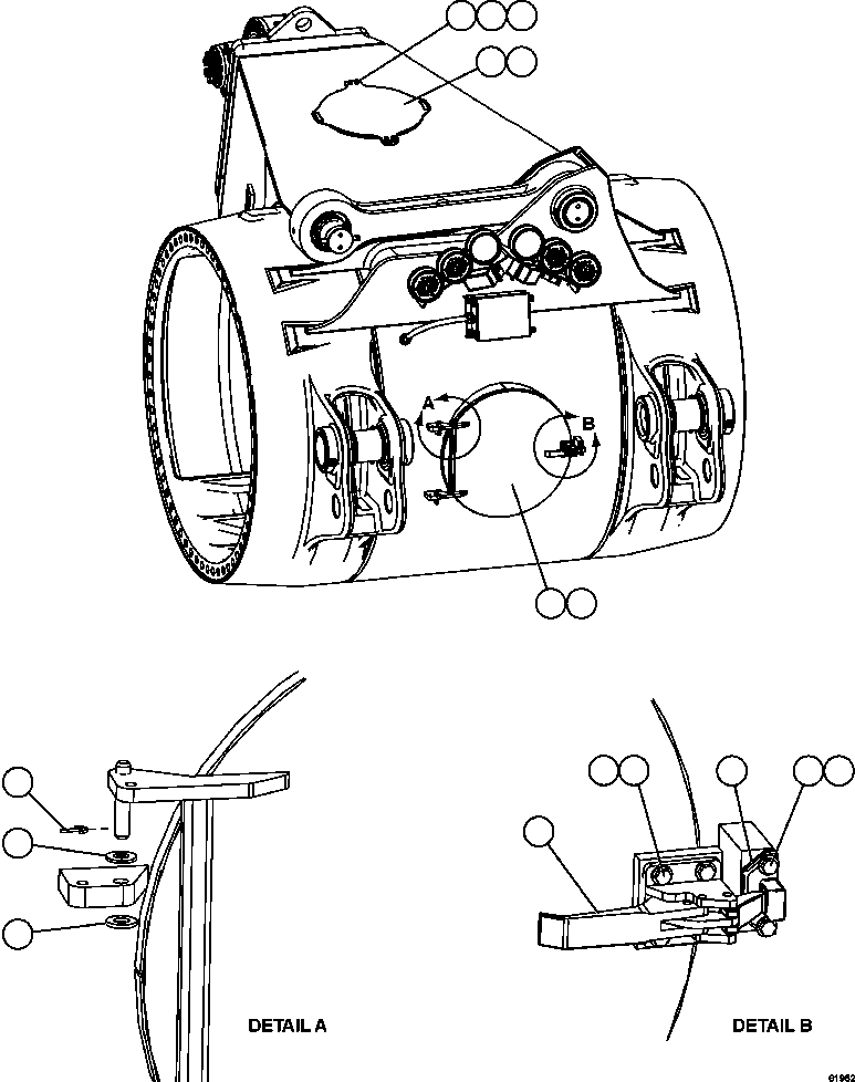 Dump Trucks Komatsu / AFE67-A 960E-2 S/N A30027 - A30073  KOMATSU 960E-2(AFE67-A) / REAR AXLE HATCH & COVER(134 : 61952)