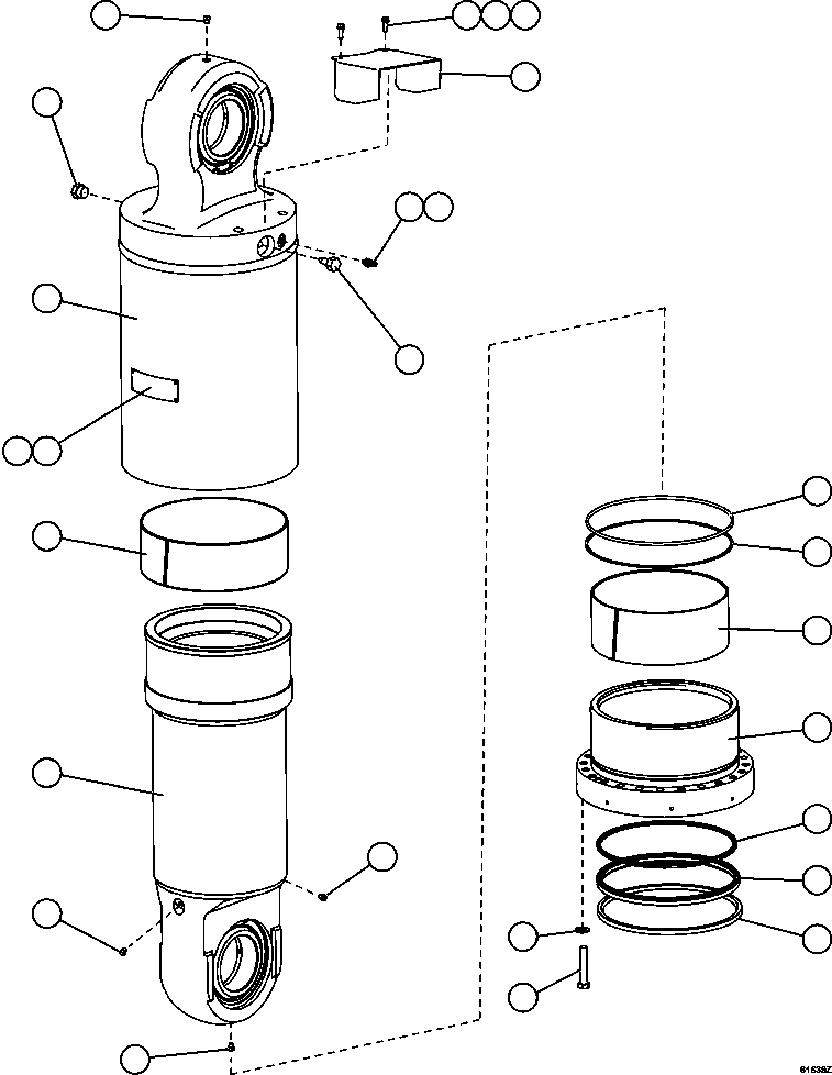 Dump Trucks Komatsu / AFE67-A 960E-2 S/N A30027 - A30073  KOMATSU 960E-2(AFE67-A) / REAR SUSPENSION ASSEMBLY(138 : 61639)