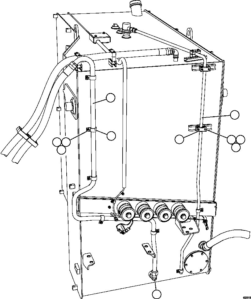 Dump Trucks Komatsu / AFE67-A 960E-2 S/N A30027 - A30073  KOMATSU 960E-2(AFE67-A) / FUEL SYSTEM PIPING     2/3(324 : 62219)