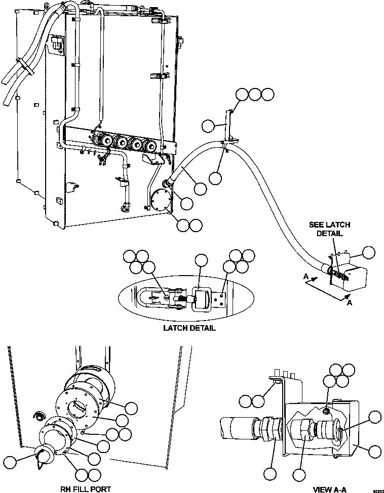 Dump Trucks Komatsu / AFE67-A 960E-2 S/N A30027 - A30073  KOMATSU 960E-2(AFE67-A) / FUEL SYSTEM - QUICK FILL(330 : 62222)