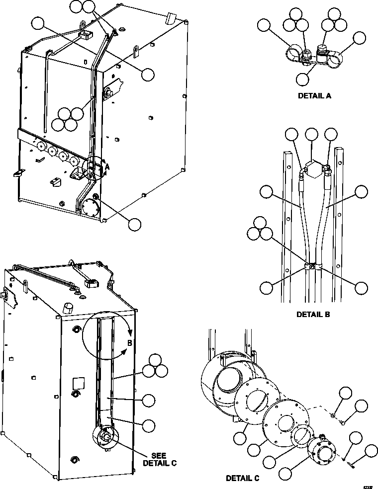 Dump Trucks Komatsu / AFE67-A 960E-2 S/N A30027 - A30073  KOMATSU 960E-2(AFE67-A) / FUEL SYSTEM QUICK FILL (300 GPM)(332 : 62237)